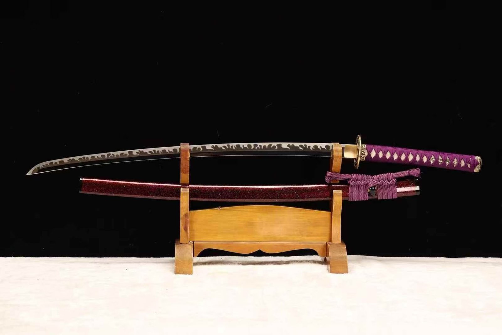Kiếm Nhật Katana Bạch Ngạch Võ Sĩ Thép Đàn Hồi 5160