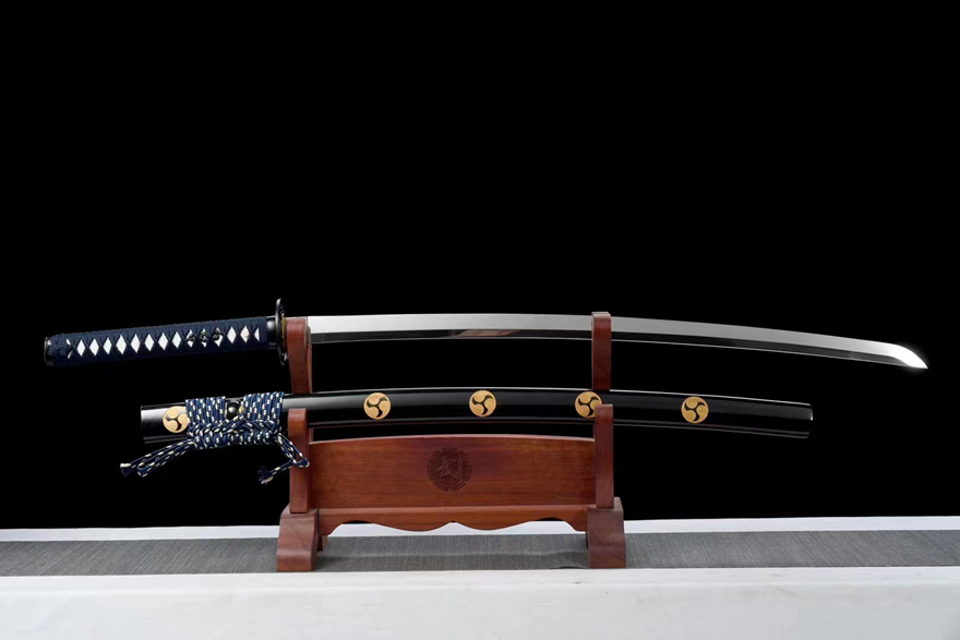 Kiếm Nhật Sharingan – Gương Sáng Cao Cấp, Thép Mangan Rèn Tay