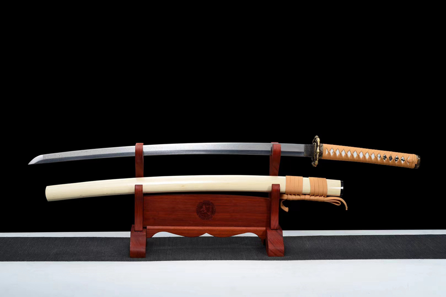 Kiếm Samurai katana Thiên Giáng Thần Long – Thép Hoa Văn Tự Rèn Cao Cấp