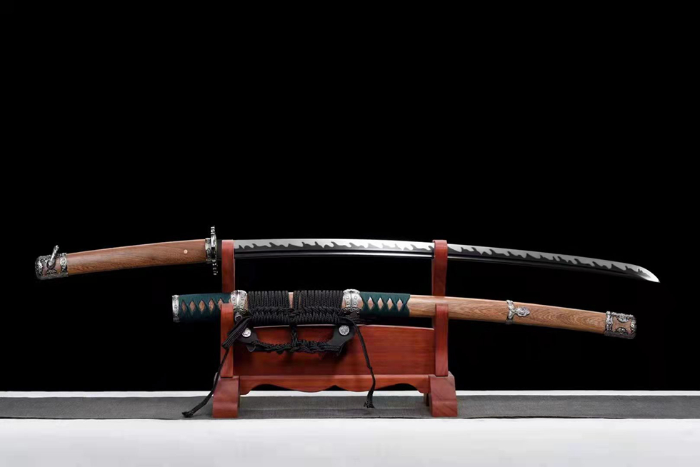 Kiếm Samurai Tachi Muramasa Đại Đao  – Thép Mangan, Rèn Thủ Công, Sơn Đen Cổ Truyền