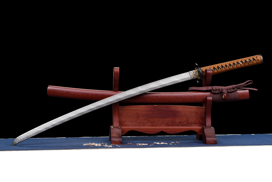 Kiếm Nhật Katana Phật Tổ – Phiên Bản 26 Inch, Lưỡi Hoa Văn Xoắn Độc Đáo, Hiệu Năng Cao