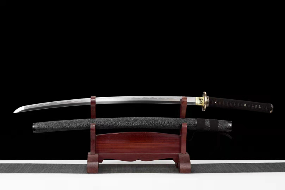 Kiếm Nhật Katana Hoa Văn Thép Gấp – [Tiếu Thương Long]  Da cá đuối cao cấp