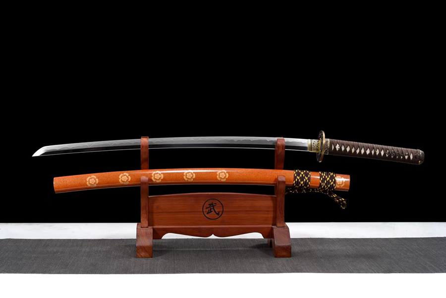 Kiếm Nhật Katana Hoa Văn Thép Gấp – Thương Long