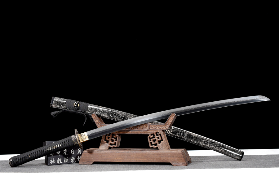 Kiếm Nhật Katana T10  – Họa Tiết Sóng Bạc