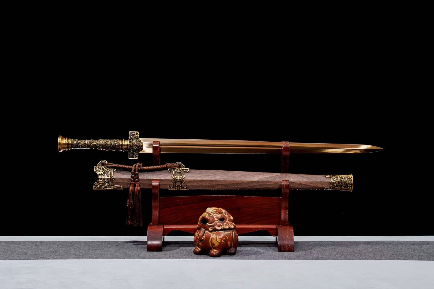 Kiếm Kim Ngự Hán Kiếm 89cm – Thép Mangan Hiệu Năng Cao, Phong Cách Uy Nghi