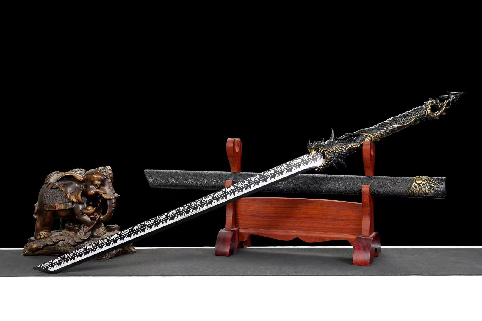 Kiếm Ma Long Đường Hoành Đao 115cm – Thép Mangan Cao Cấp, Thiết Kế Uy Mãnh