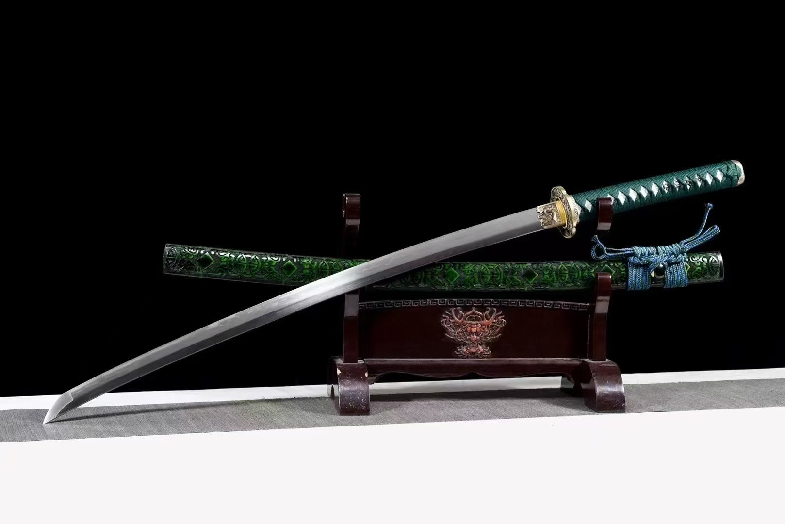 KIẾM NHẬT KATANA MÃN THƯƠNG THÉP T10 HAMON ĐỒNG NGUYÊN CHẤT